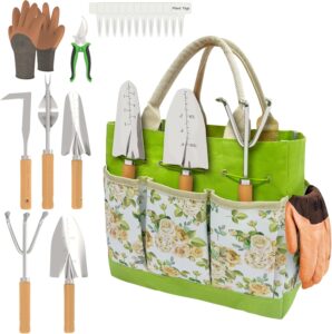 Heavy Duty Stainless Steel Garden Tool Set - 20-Piece