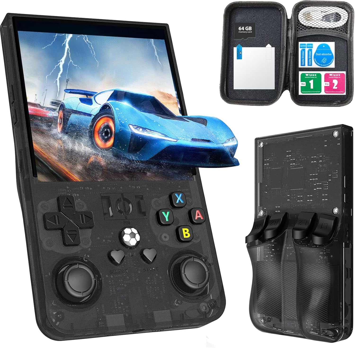 R36Max Retro Handheld, 4" IPS, 64GB, 18000+ Games, 4000mAh