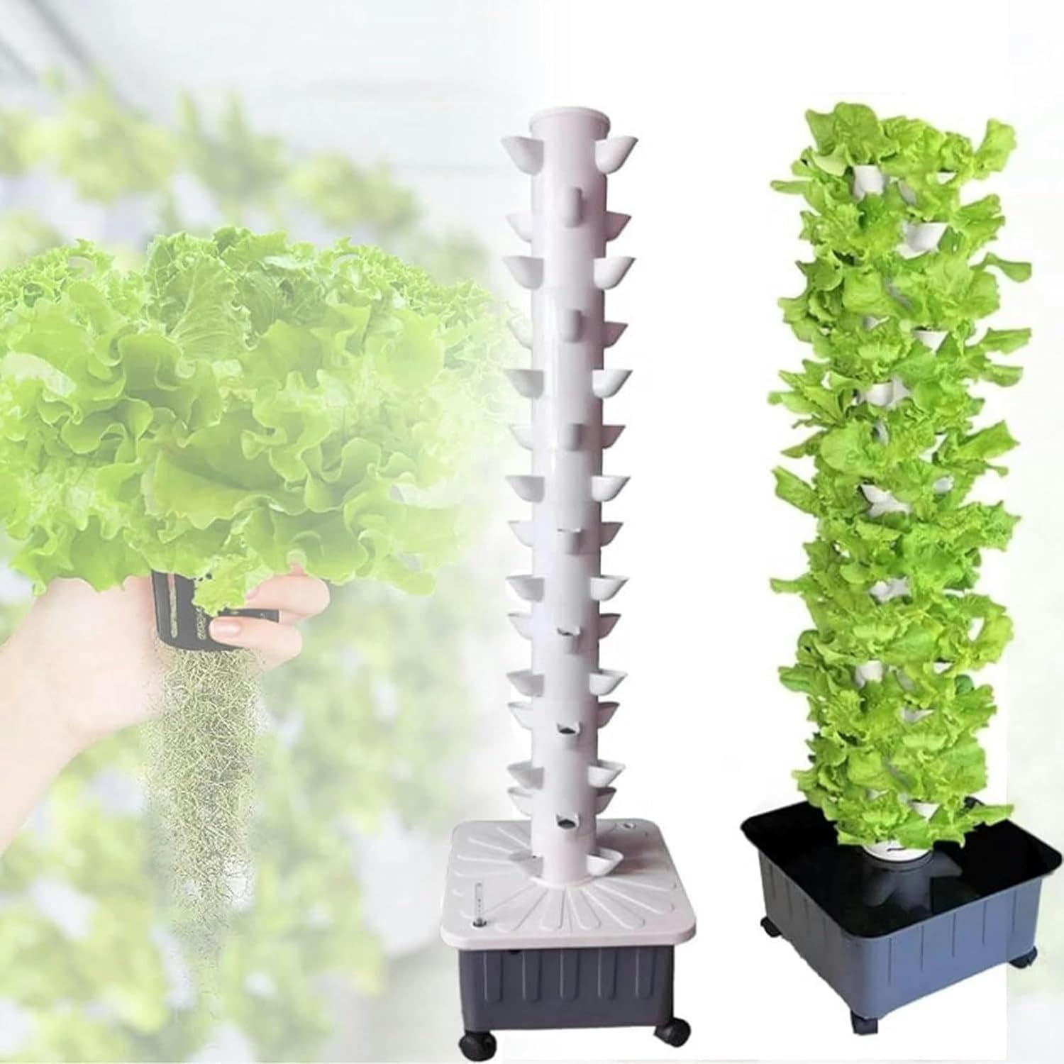AMNOOL 45-Hole Hydroponic Tower