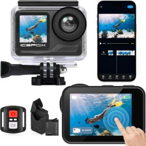 Icefox i7 4K 60FPS Cam 2X Batteries 5X Zoom Waterproof WiFi