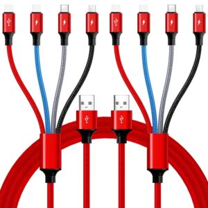 10ft 4-in-1 Fast Charging Cable 2-Pack