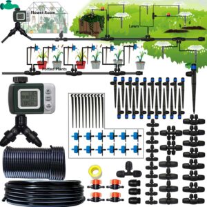 Drip Irrigation Kit 162ft w/ Timer