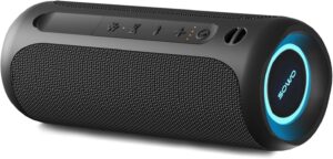 IPX7 Waterproof Bluetooth Speaker, 25W, Bassboom, 16H - Black