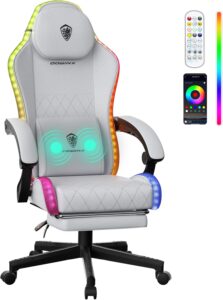 Dowinx Gaming Chair w/ LED & Massage