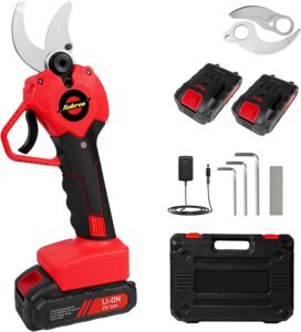 21V 2Ah Cordless Electric Pruning Shears, 30mm Blade