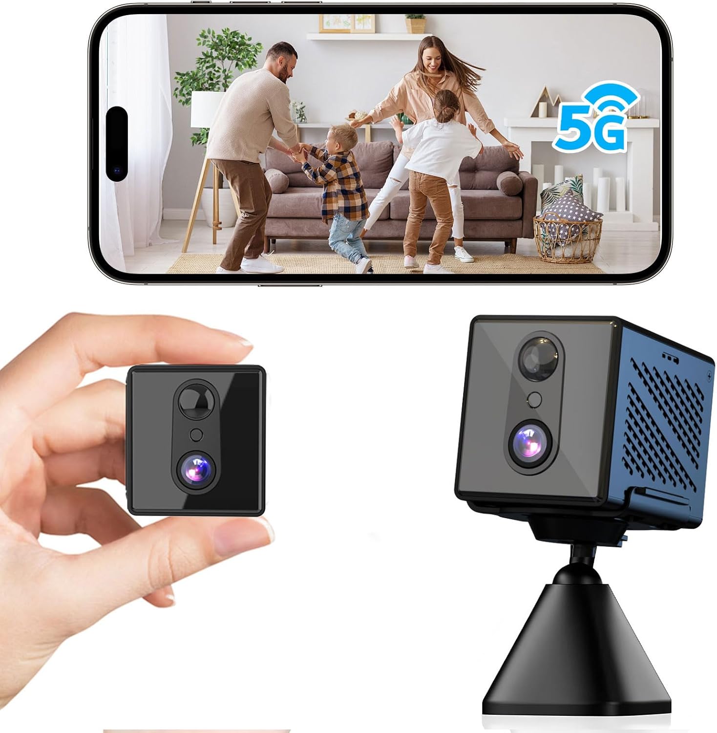 2025 4K Indoor Cam: 5GHz WiFi, Night Vision