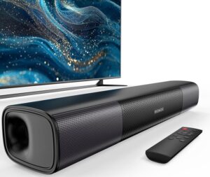 17in Bluetooth Soundbar w/Bass Boost, Optical/AUX