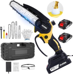 Mini Chainsaw Cordless, 8" & 6" Brushless