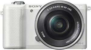 Sony Alpha a5000 Mirrorless w/ 16-50mm OSS (White)
