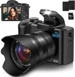 88MP WiFi 16X Zoom Vlogging Camera Kit