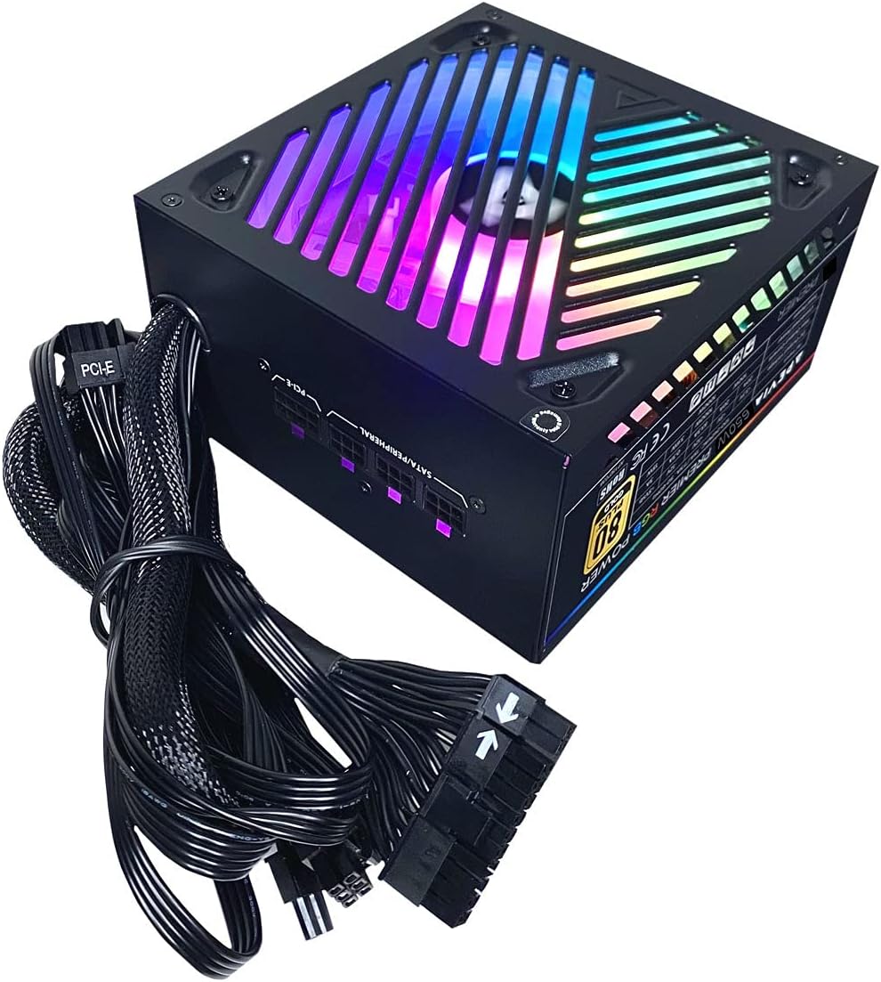 Apevia 650W Gold RGB PSU