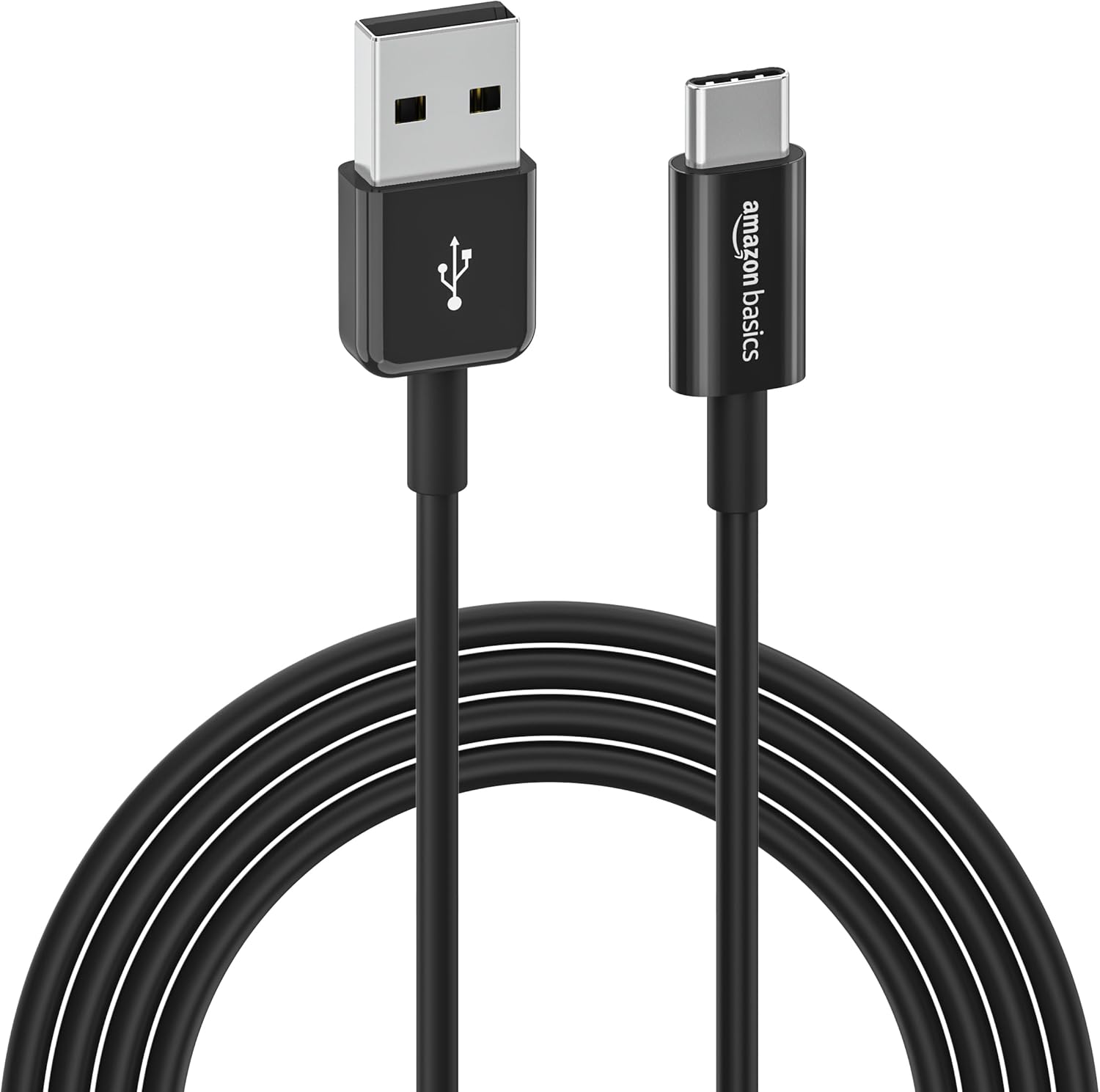 Amazon Basics USB-C to USB-A 2.0 Cable, 6ft, Black
