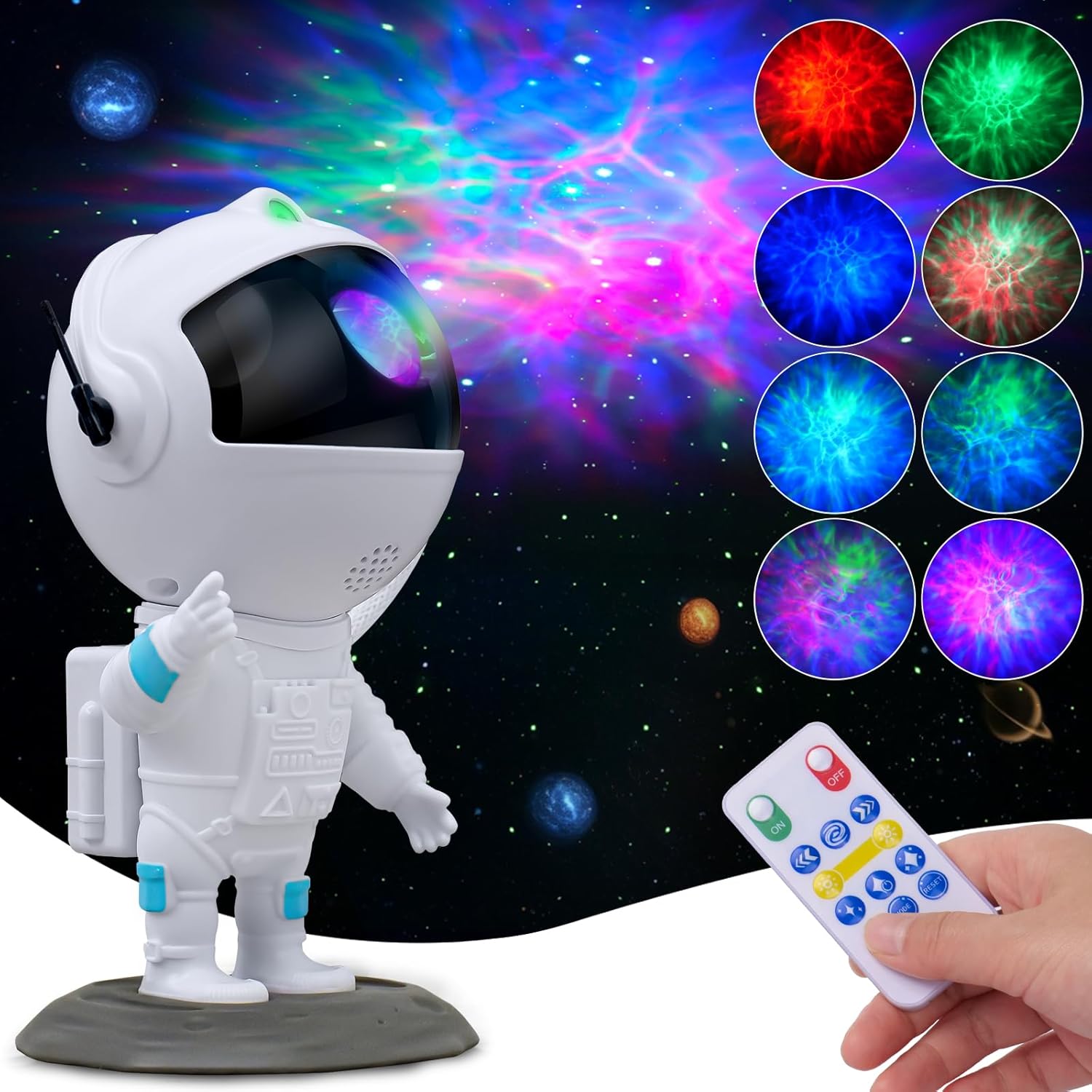 Astronaut Galaxy Star Projector with Remote