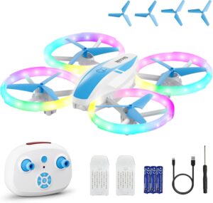 Mini Drone for Kids with LED, Altitude Hold, 360 Flips