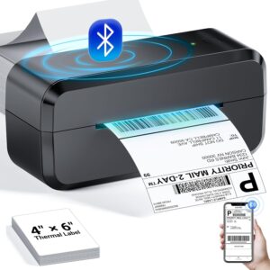 Wireless 4x6 Bluetooth Label Printer for Shipping