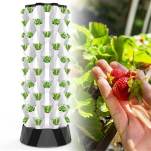 80-Hole Vertical Hydroponic Tower Kit w/Pump
