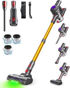 Cordless Vacuum, 45Mins, Lightweight, Green Light Tech, Pet Hair