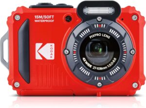 KODAK WPZ2 16MP 4X Zoom Waterproof Camera Red