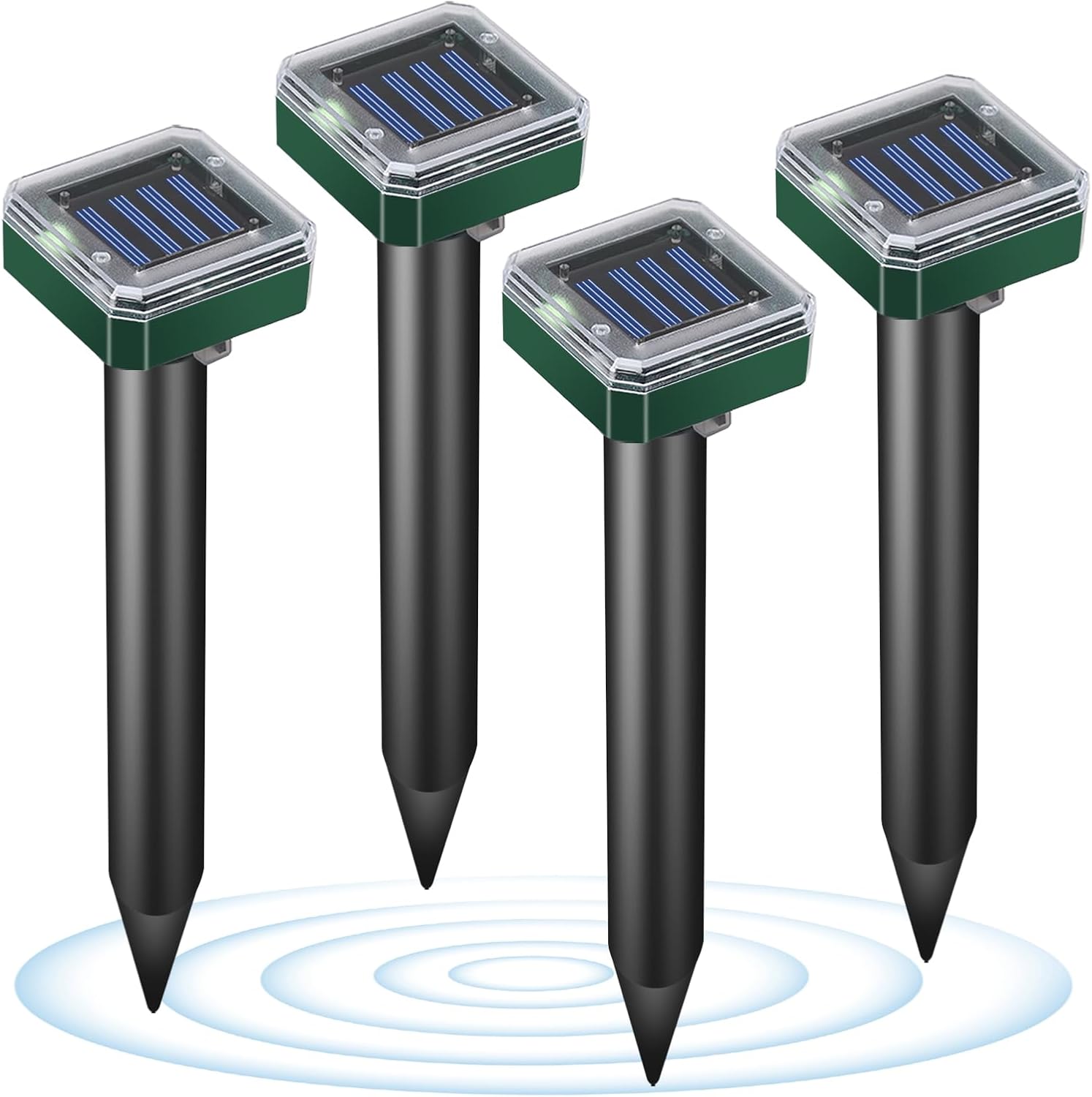 Solar-Powered Ultrasonic Rodent Repellent Spikes