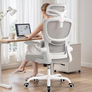 Ergonomic Mesh Office Chair w/ Lumbar Support & Headrest