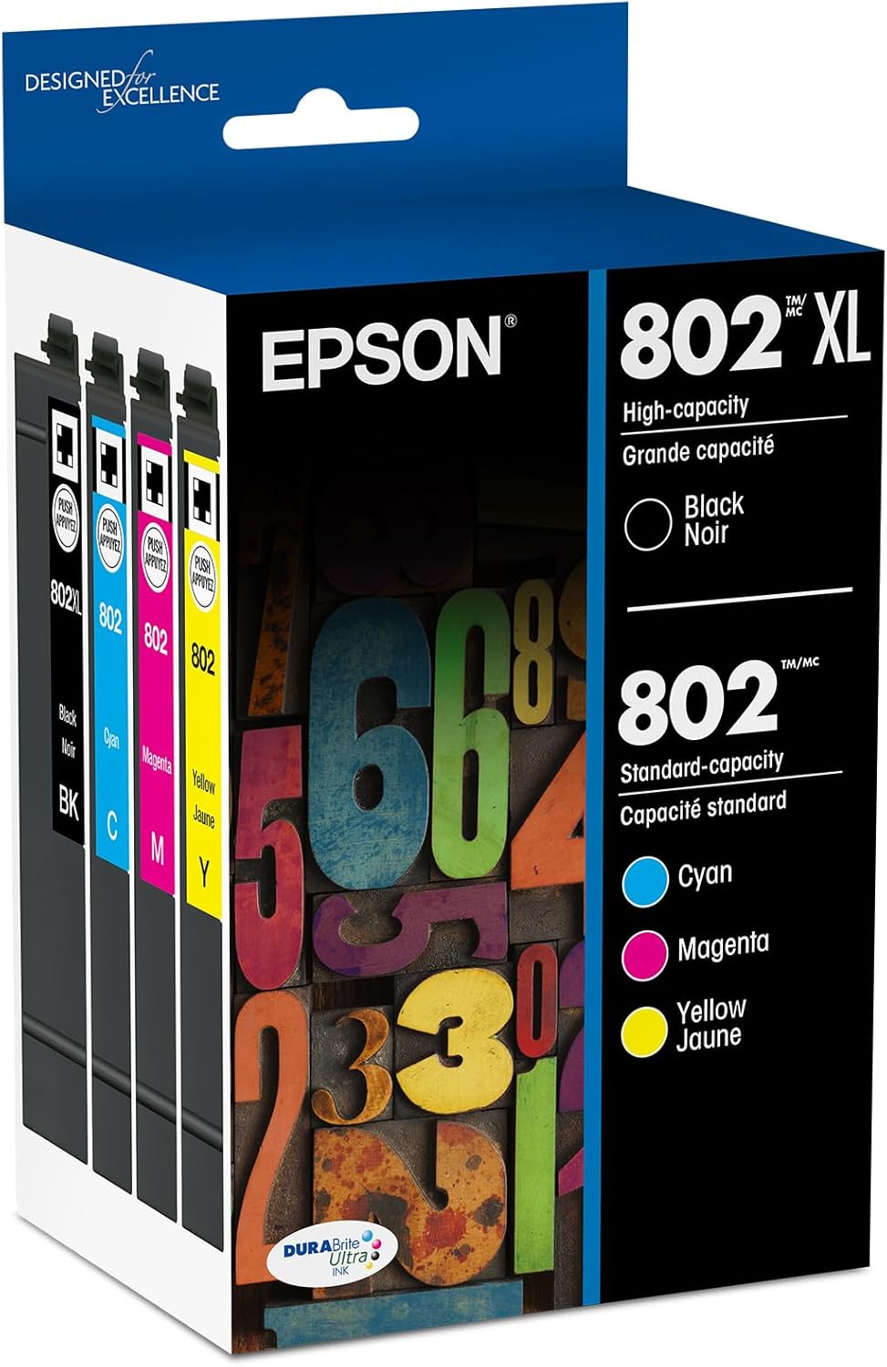 EPSON 802XL-BCS Ink Combo for WF Pro 4720-4740