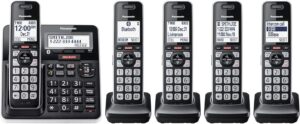 Panasonic KX-TGF975B Cordless Phone, 5 Handsets