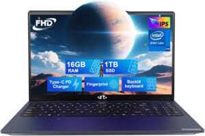 NIMO 15.6" N100 16GB/1TB Win11 Laptop