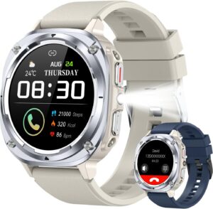 Men's Fitness Smartwatch: Bluetooth, Heart Rate, Waterproof