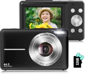 Toberto 44MP 16X Zoom Kids Camera