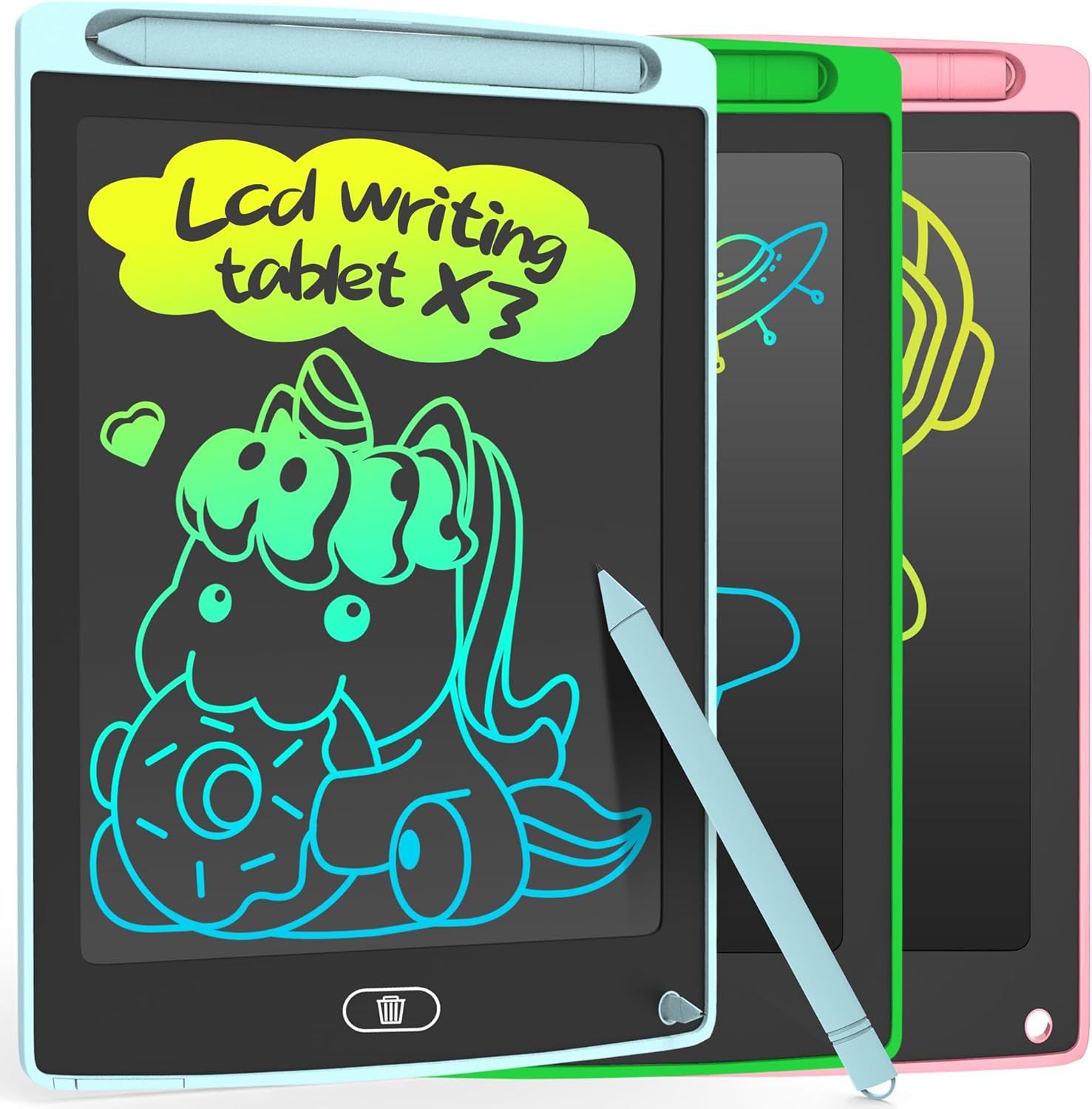 LEYAOYAO Kids LCD Drawing Tablet, Colorful Doodle Board