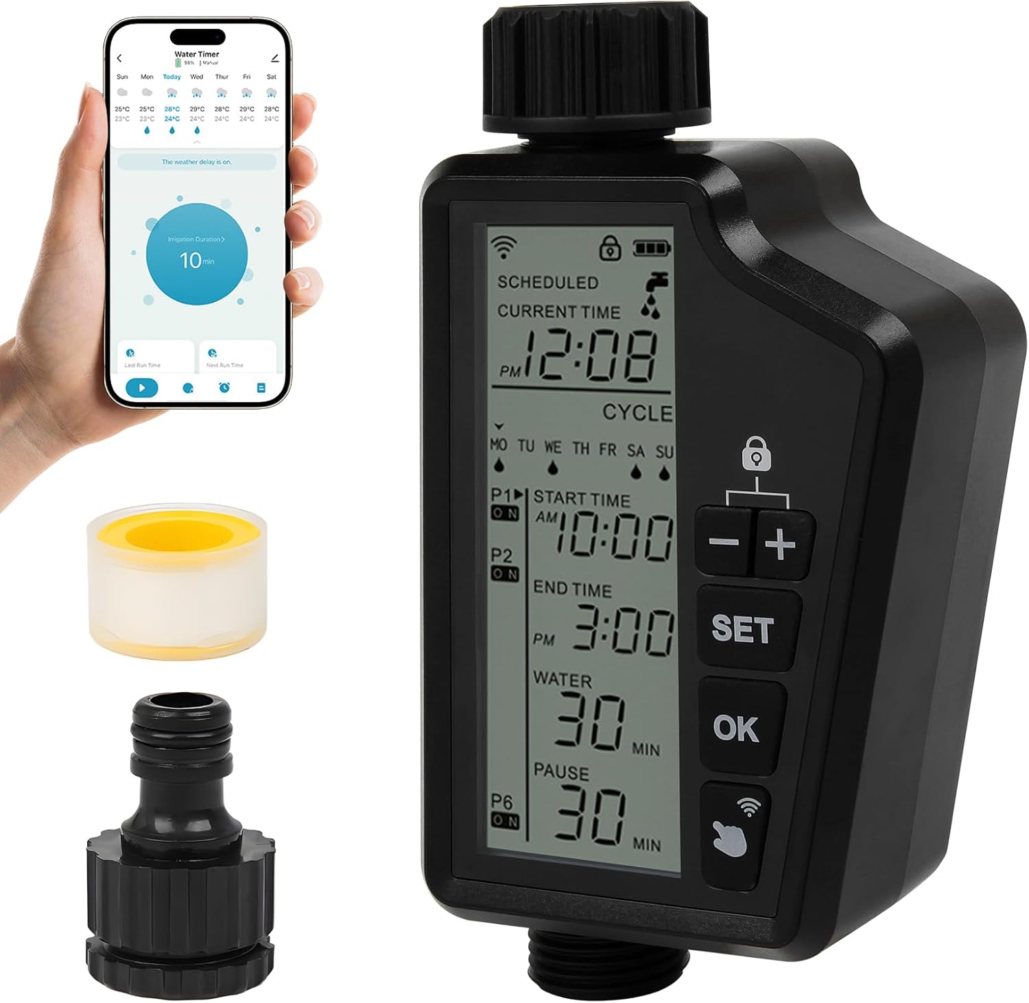 Smart Water Timer for Garden Hose