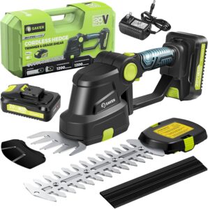 20V Cordless Hedge Trimmer w/ 2 Batteries & Charger