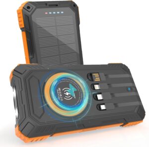 ERRBBIC 49800mAh Solar Charger, 22.5W, Wireless