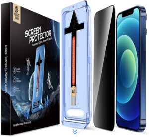 MAGIC JOHN 2 Pack iPhone 12 Privacy Glass