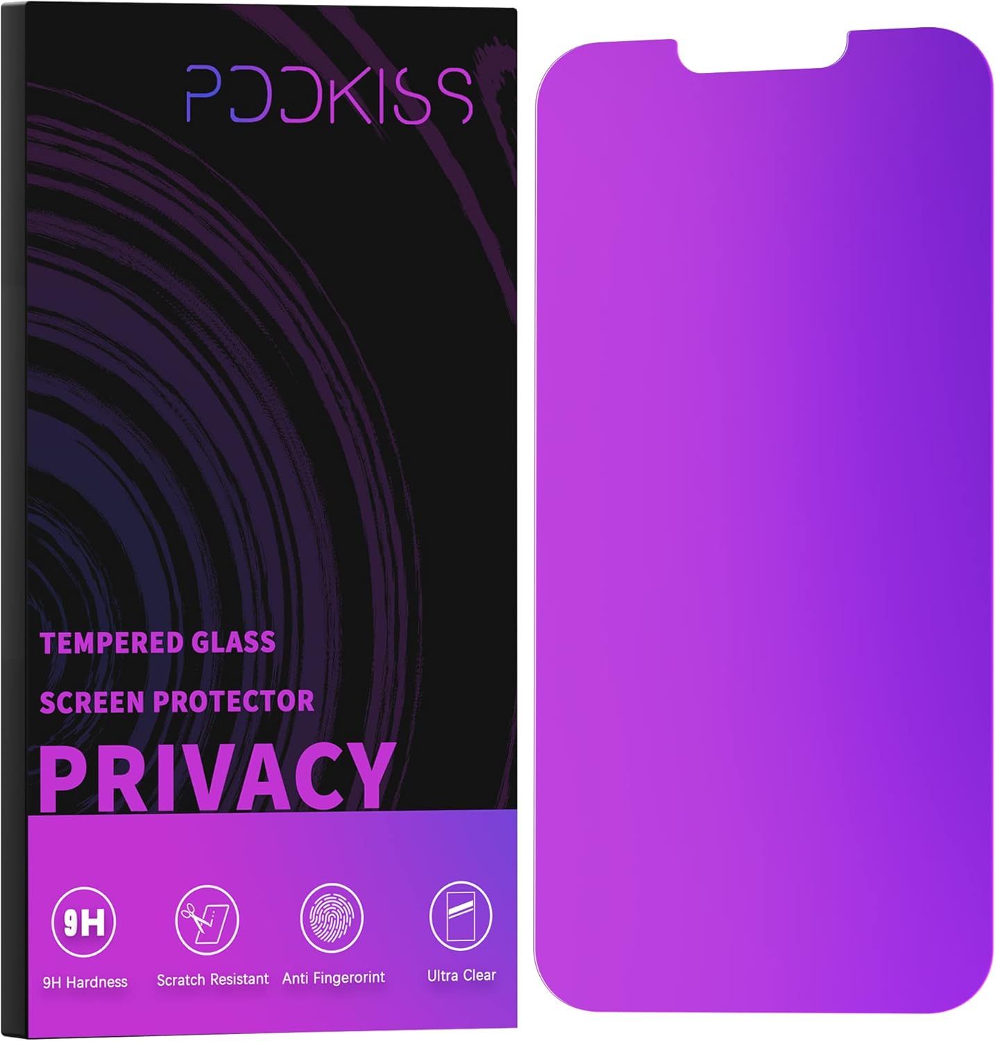 PAPIKISS Privacy Screen Protector for iPhone 13/14