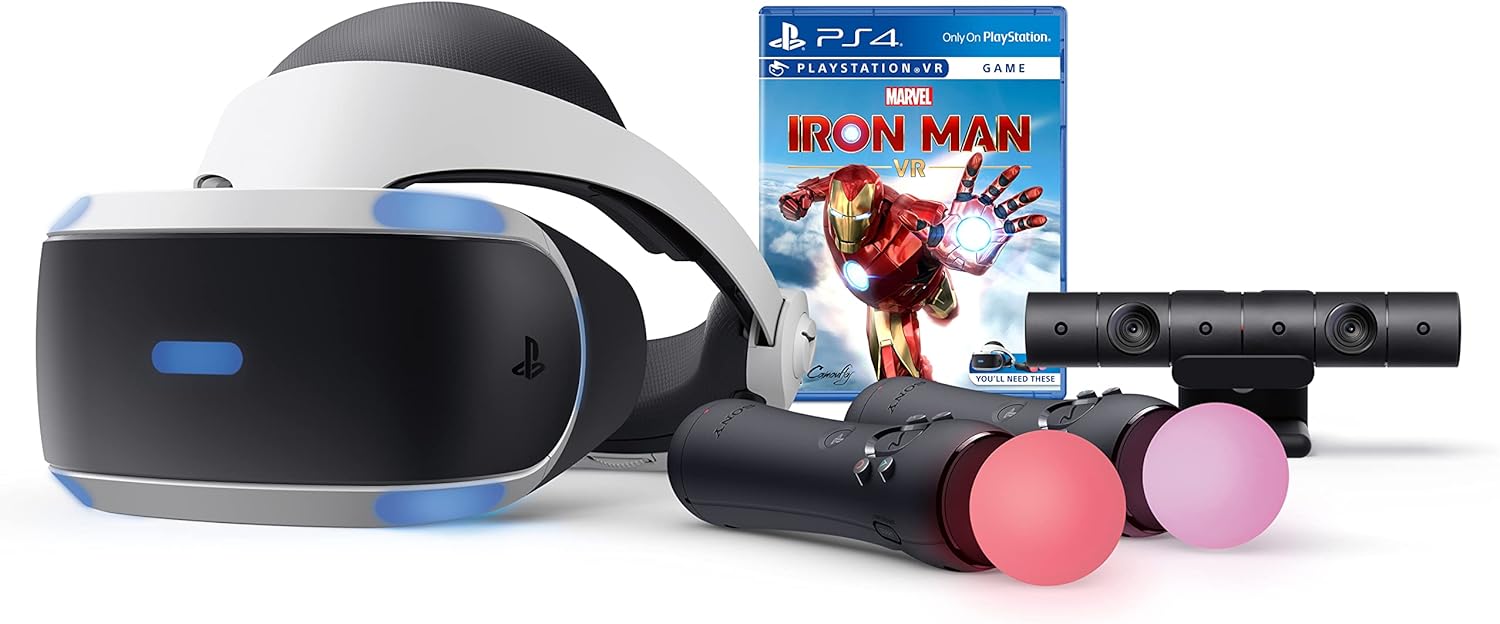 PS VR Iron Man Bundle: Headset, Camera, Move Controllers, Digital Code