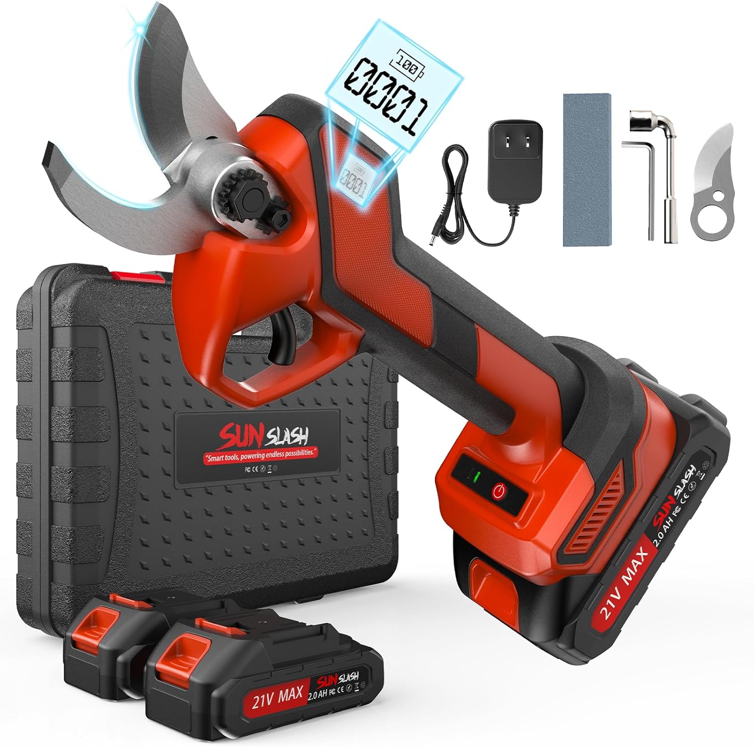 Upgraded Cordless Pruning Shears w/ LCD