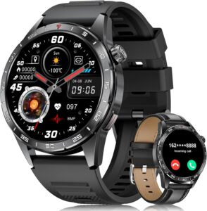 Men's Rugged Fitness Smartwatch, 1.43" AMOLED, 110+ Modes