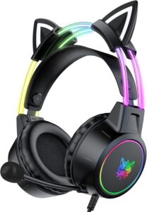 Lightweight Gaming Headset w/ Cat Ears
