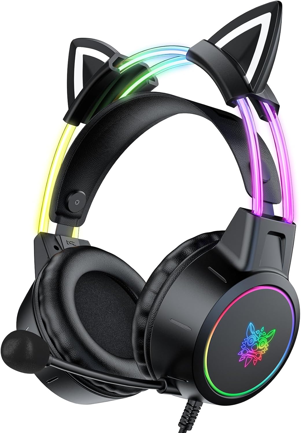 Lightweight Gaming Headset w/ Cat Ears