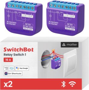 SwitchBot Relay Switch 2-Pack, Hub Required