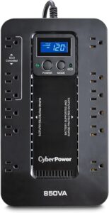 CyberPower 850VA UPS, 12 Outlets, Compact