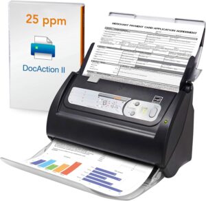 Plustek PS186 Scanner w/ 50pg ADF, Win 7-11 (Intel/AMD)