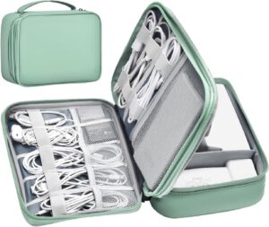 Double Layer Leather Tech Organizer