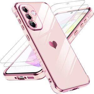 Samsung A36-5G Heart Case, Pink