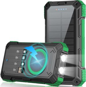 Solar Charger 49800mAh 22.5W QC3.0 6 Outputs 2 Inputs