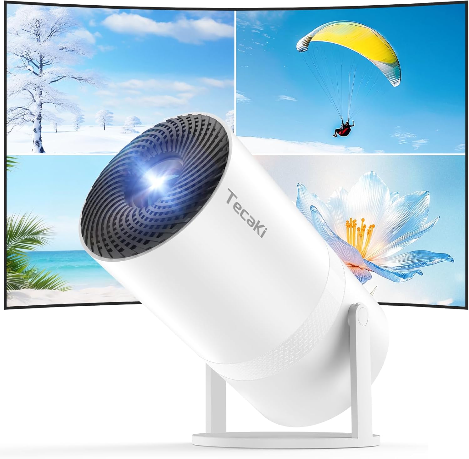 Tecaki 4K Bluetooth 5.2 Mini Projector