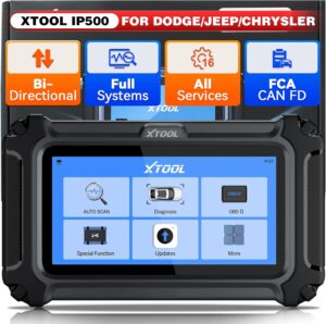 XTOOL IP500 Jeep OBD2 Scanner, Bi-Directional, FCA AutoAuth, CANFD