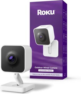 Roku Outdoor Camera - 1080p HD, Alexa/Google, Motion Detection