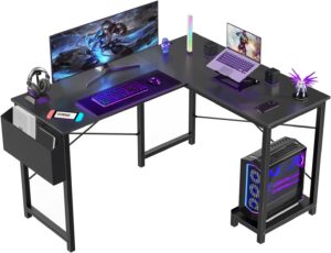Sweetcrispy 50-Inch L-Shaped Gaming Desk